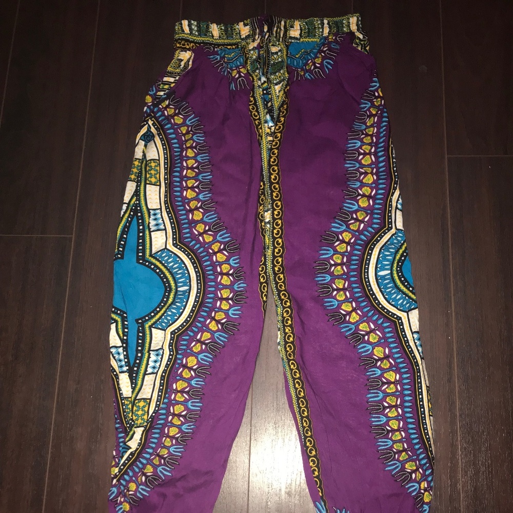 Purple Dashiki Pants